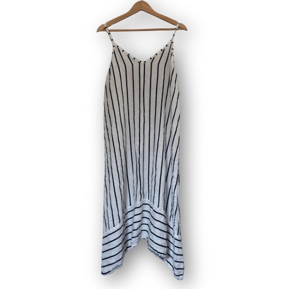 Terzo Millennio Striped Slip Dress Made in Italy Size Medium - Picture 2 of 3